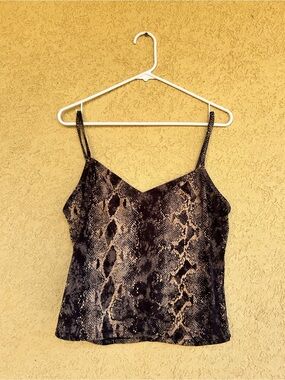 Jones New York Vintage Cropped Tank Top Size Medium